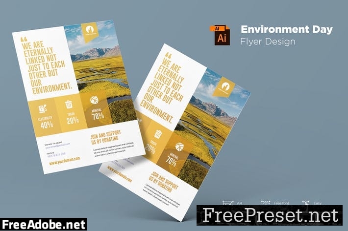 Environment Day Flyer Design Template T2KQLN6