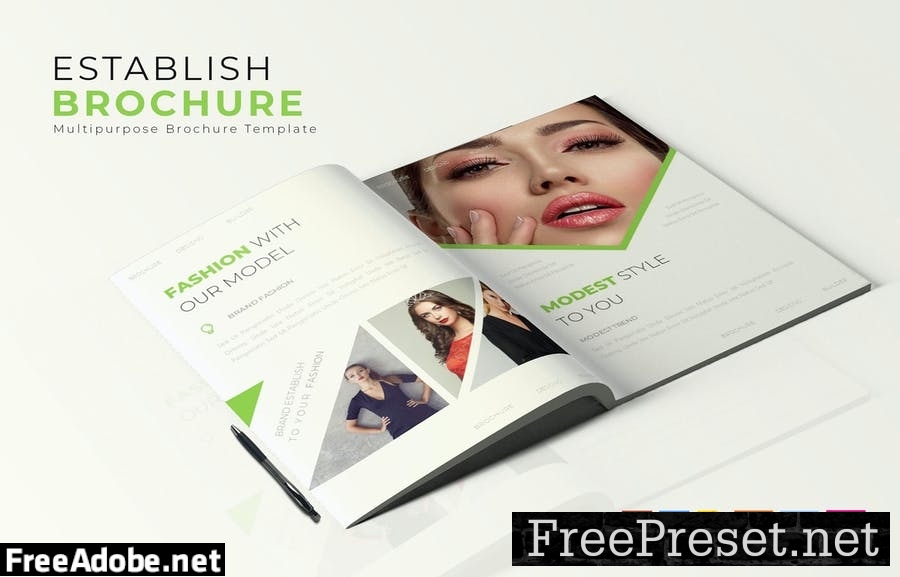 Establish Brand | Brochure Template 89XZ5WC