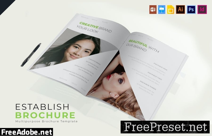 Establish Brand | Brochure Template 89XZ5WC