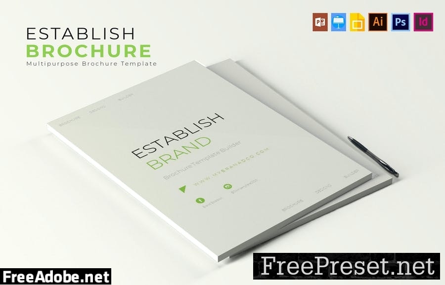 Establish Brand | Brochure Template 89XZ5WC