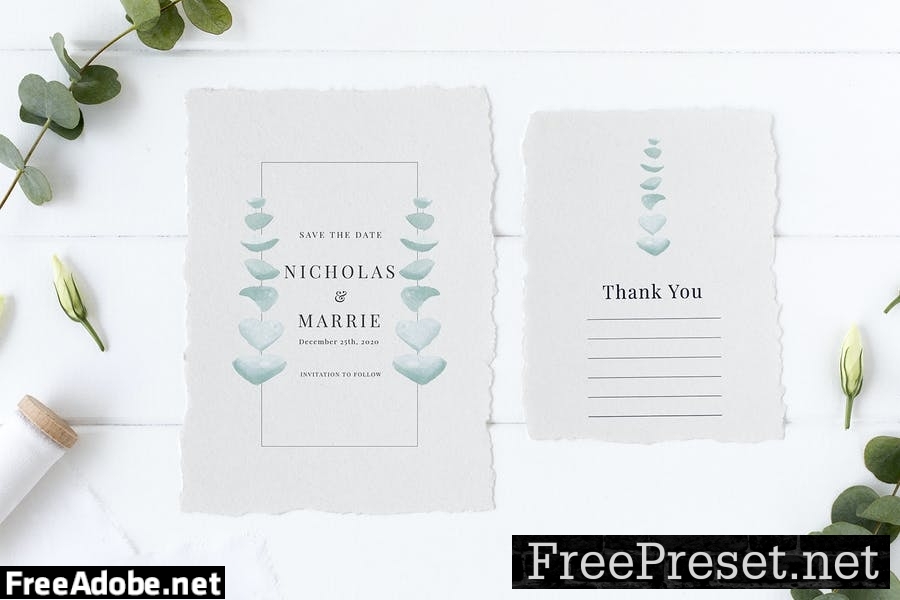 Eucalyptus Wedding Invitation Suite S9EGF2N