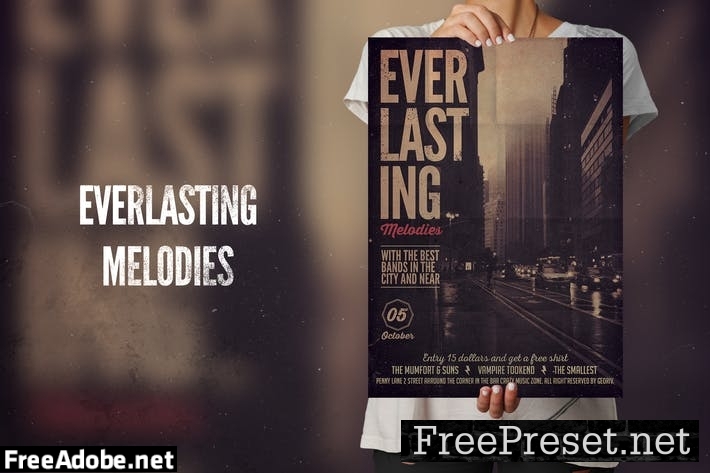 Everlasting Songs Flyer Poster CBN3Q3