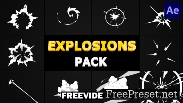 after effects explosion preset download