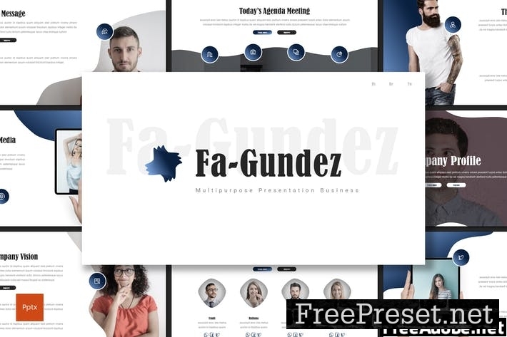 Fa-Gundez - Business Powerpoint Template 6MSFYPU