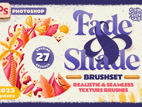 Fade & Shade Photoshop Brush Set 12698536