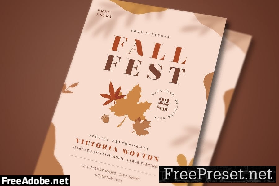 Fall Festival Flyer Set SXXDMMW