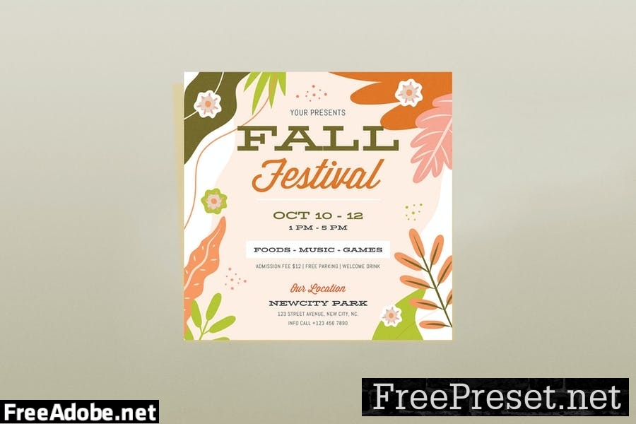 Fall Festival Template Set