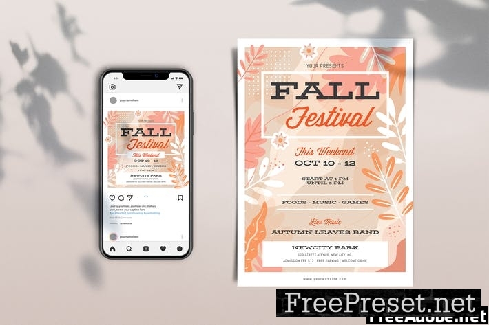 Fall Festival Weekend Template Set 5WBZSRU