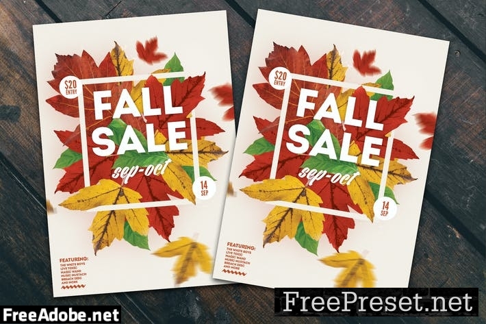 Fall Sale Flyer Poster U5QP7B