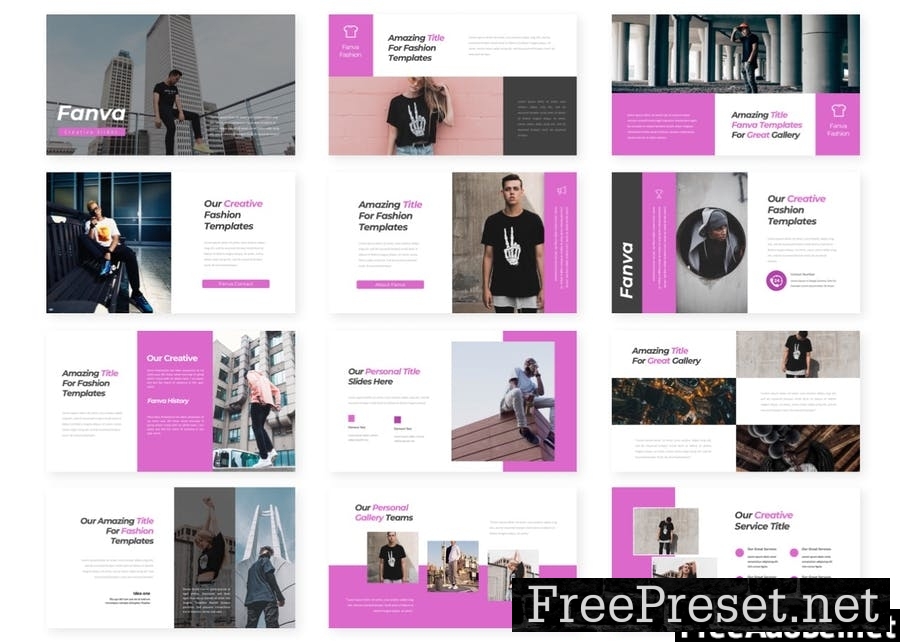 Fanva - Presentation Template ATXEV8Z