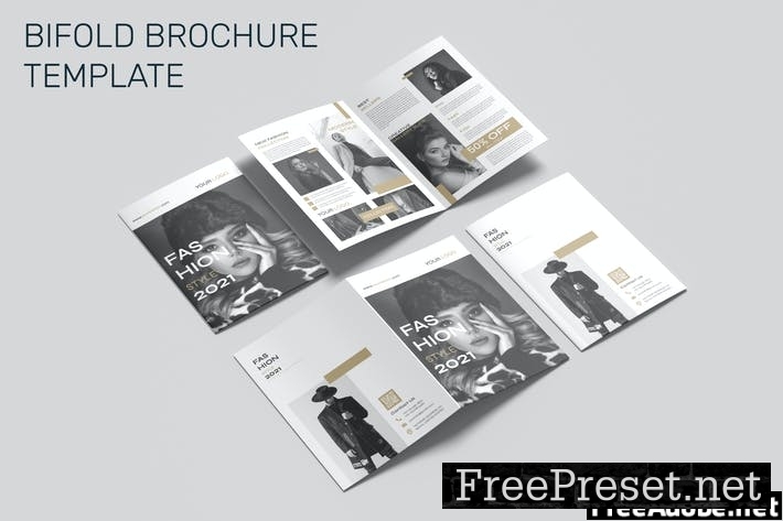 Fashion Bifold Brochure Template NBC2XNP