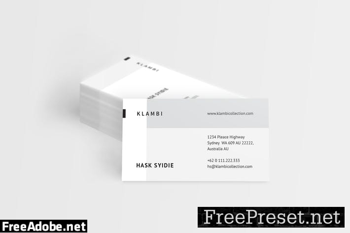 Fashion Business Cards 9CD4JF