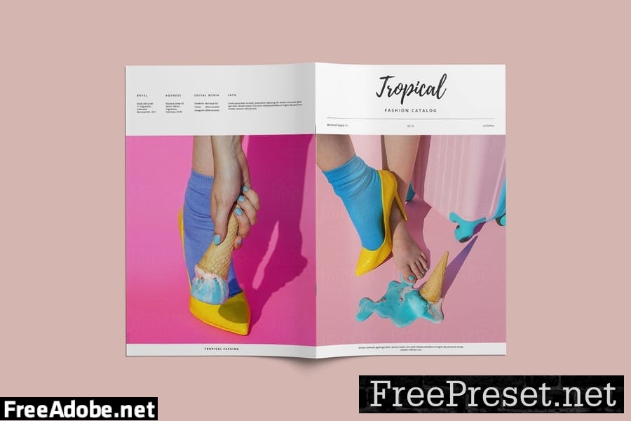 Fashion Catalog / Lookbook Brochure Template QM2PW2Z