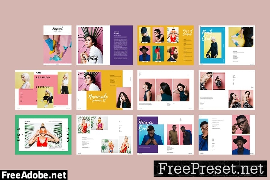 Fashion Catalog / Lookbook Brochure Template QM2PW2Z