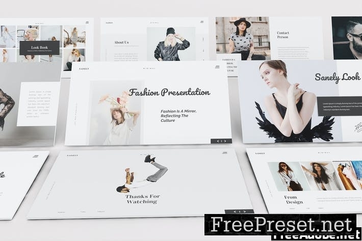 Fashion lookbook Google Slides Presentation DDVW6AN