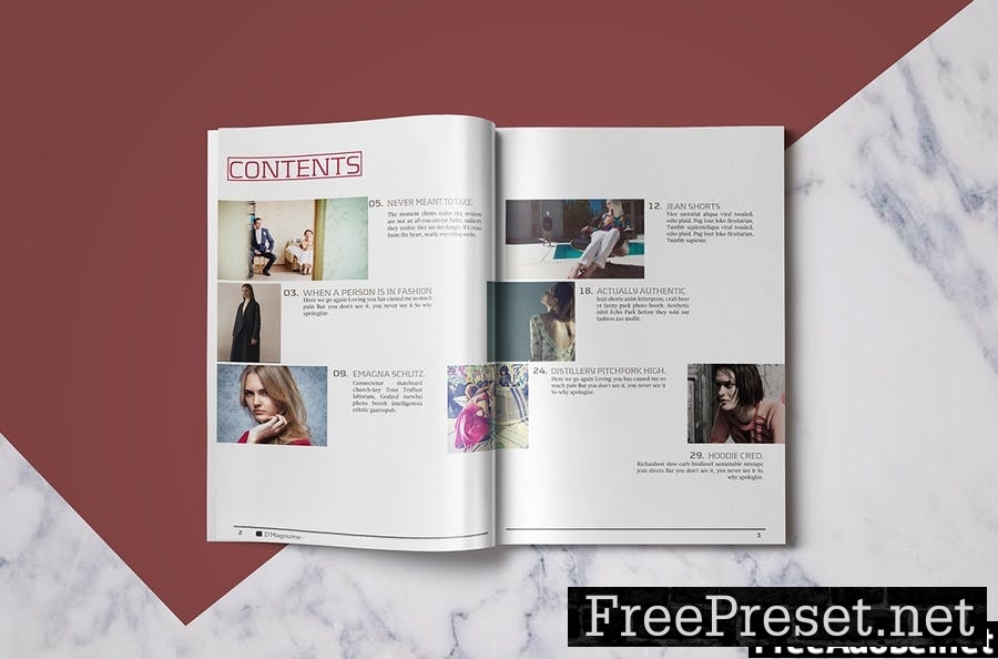 Fashion Magazine Template HQQ6HQR