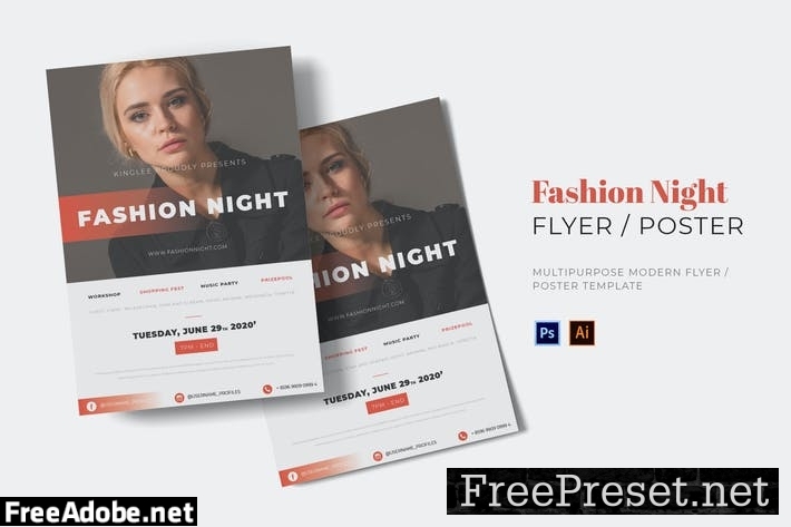 Fashion Night Flyer 8UF783L