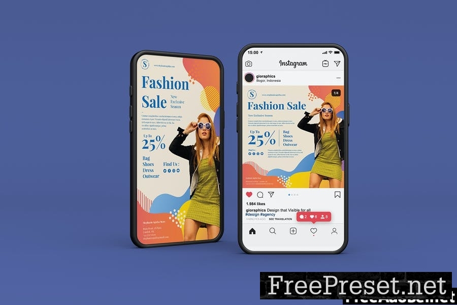 Fashion Sale Flyer - Instagram Post & Stories