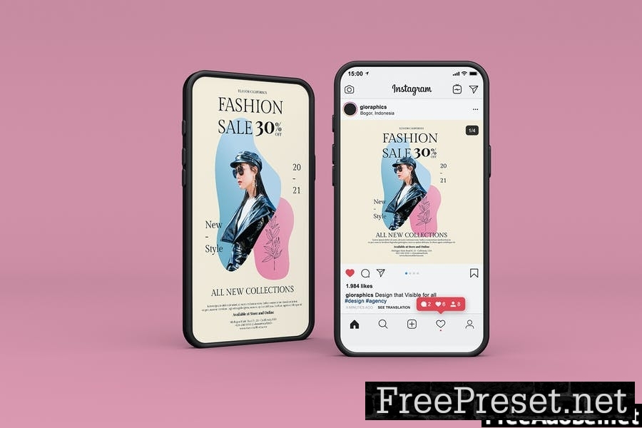 Fashion Sale Flyer - Instagram Post & Stories