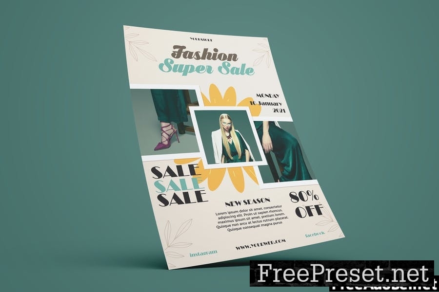 Fashion Sale Flyer Template Vol. 01