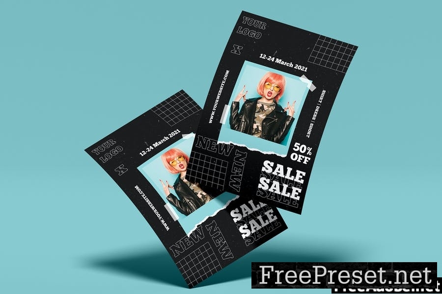 Fashion Sale Flyer Template Vol. 04