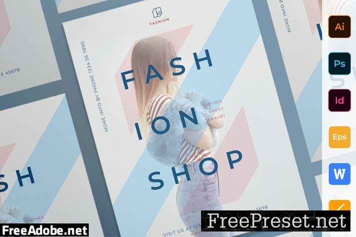 Fashion Shop Poster YCVM8BW