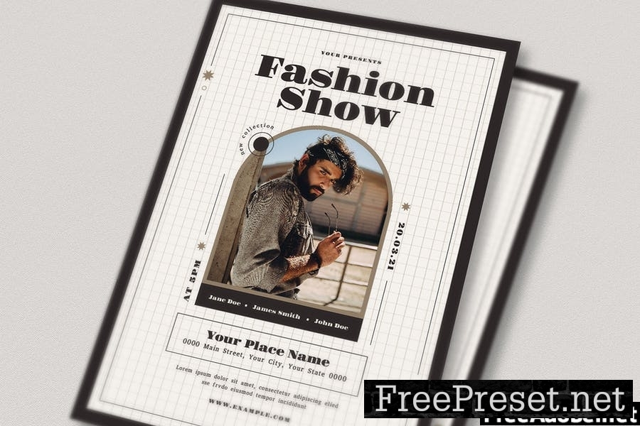 Fashion Show Event Flyer Set FV3TUW8