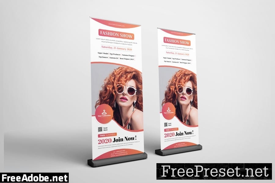 Fashion Show Roll Up Banner HK86AL9