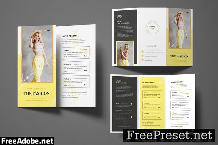 Fashion Store Trifold Brochure V5TTU2H