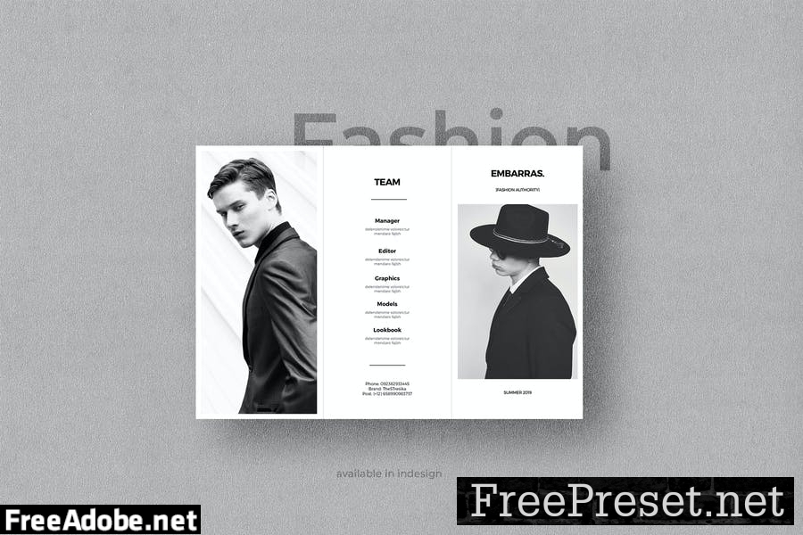 Fashion Trifold Brochure 6VXGTK8