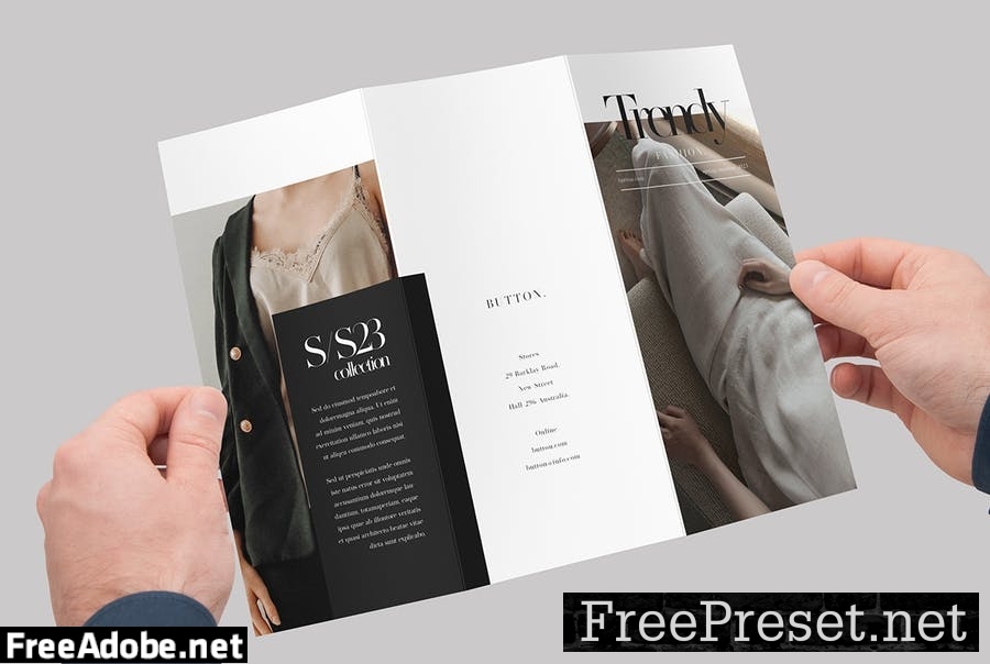 Fashion Trifold Brochure HSDMQYK