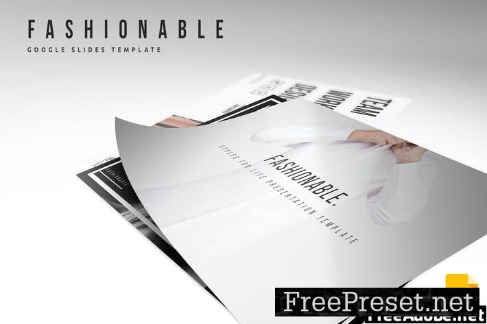 Fashionable Google Slides Template K49P4A