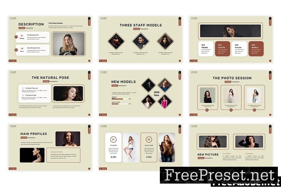 Fashionism Presentation Template ZRNDDS2