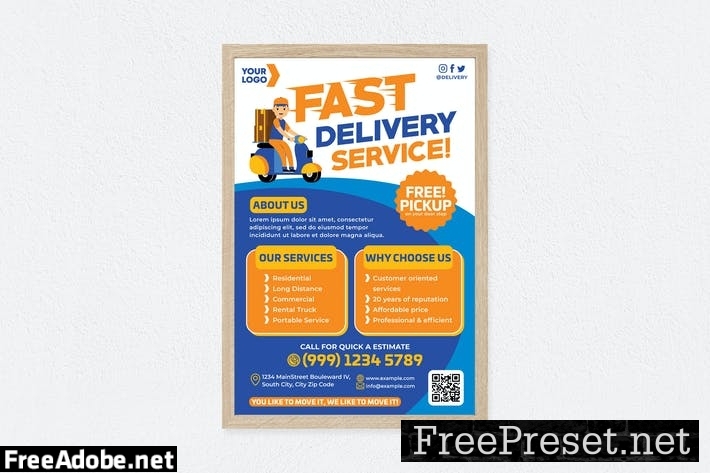 Fast Delivery Service Poster GAXB9KY