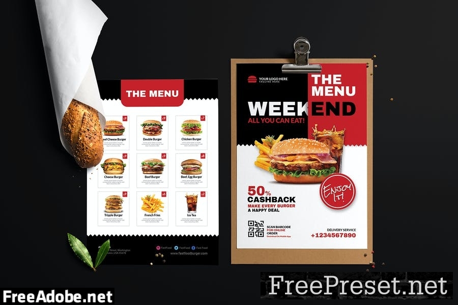 Fast Food | Restaurant Menu DMSEMNV