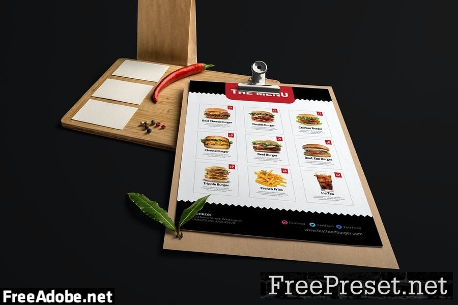 Fast Food | Restaurant Menu DMSEMNV