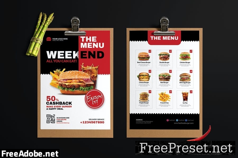 Fast Food | Restaurant Menu DMSEMNV