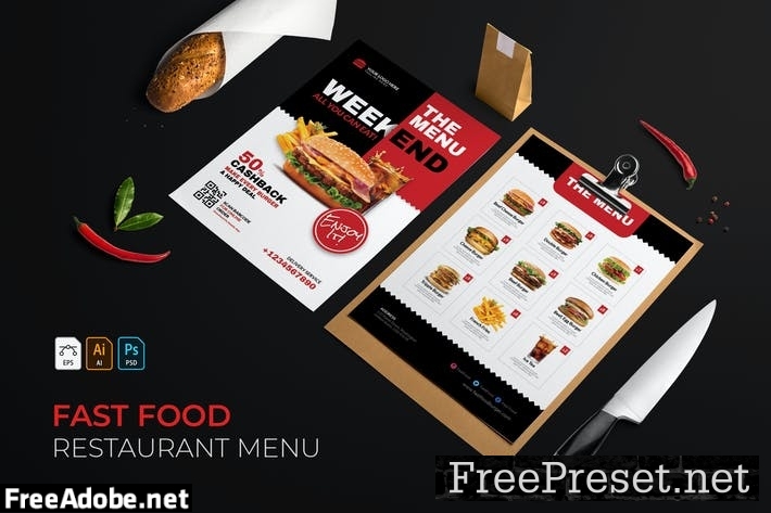 Fast Food | Restaurant Menu DMSEMNV