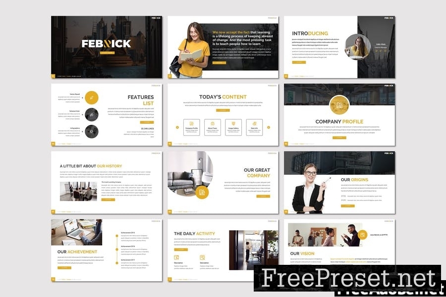 Febrick - Education Powerpoint Template