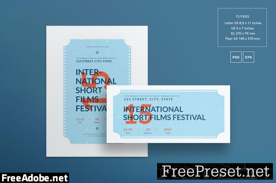 Film Festival Flyer and Poster Template