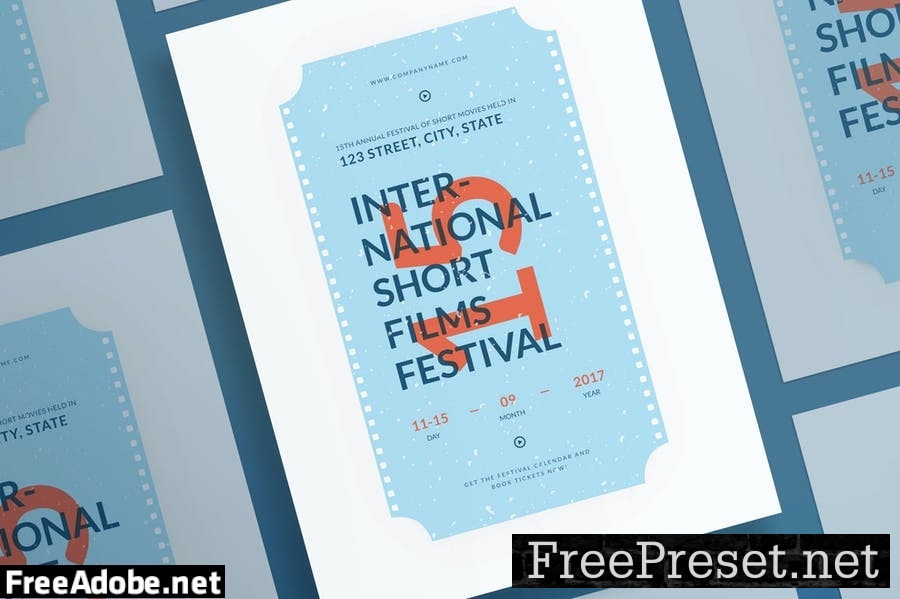 Film Festival Flyer and Poster Template