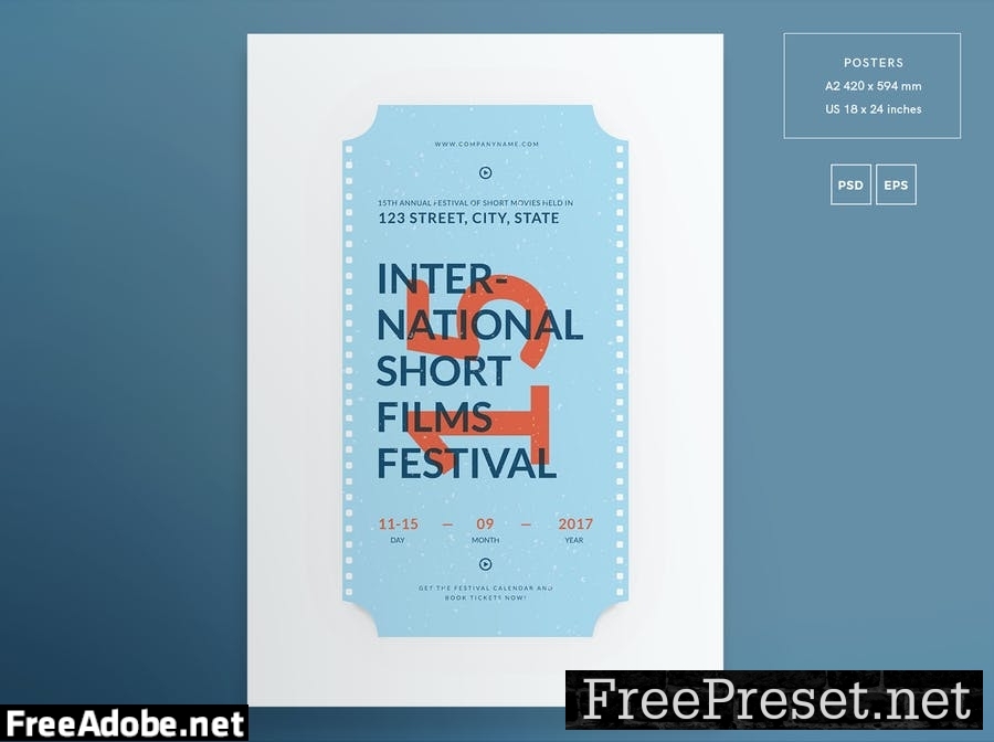 Film Festival Flyer and Poster Template