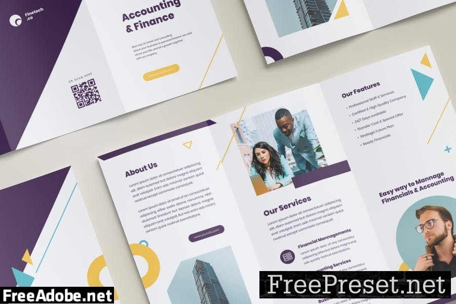 Finance Accounting Trifold Brochure YDVFRNQ