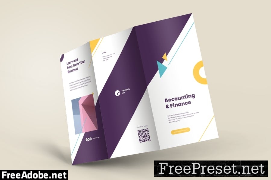 Finance Accounting Trifold Brochure YDVFRNQ