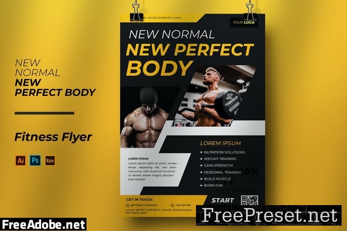 Fitness Flyer Template URA97R4