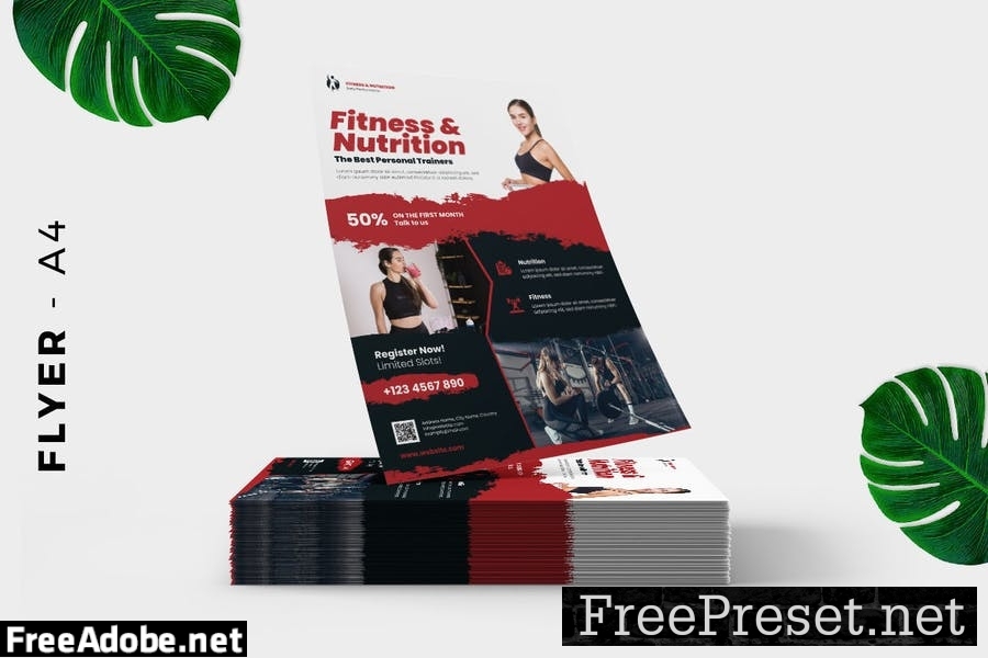 Fitness Gym Flyer Design 7LC9GSK