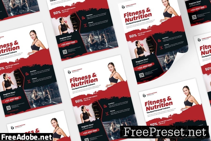 Fitness Gym Flyer Design 7LC9GSK