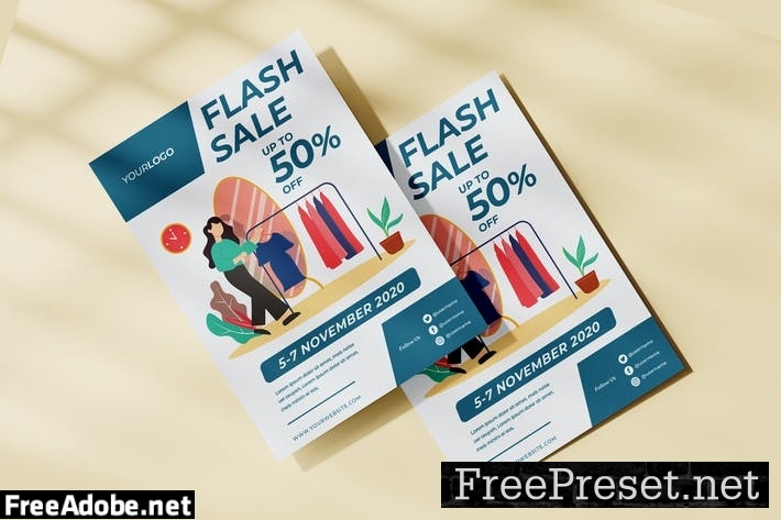 Flash Sale Fashion Flyer C6X8XRW