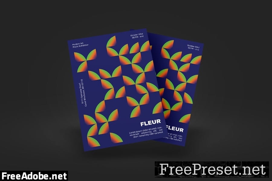 FLEUR Poster Design M6TN8XQ