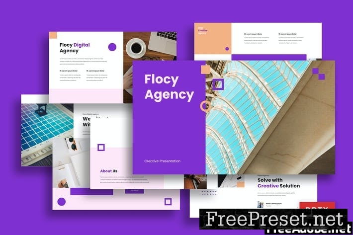 Flocy Agency - Powerpoint Deck Presentation SQCAE3V